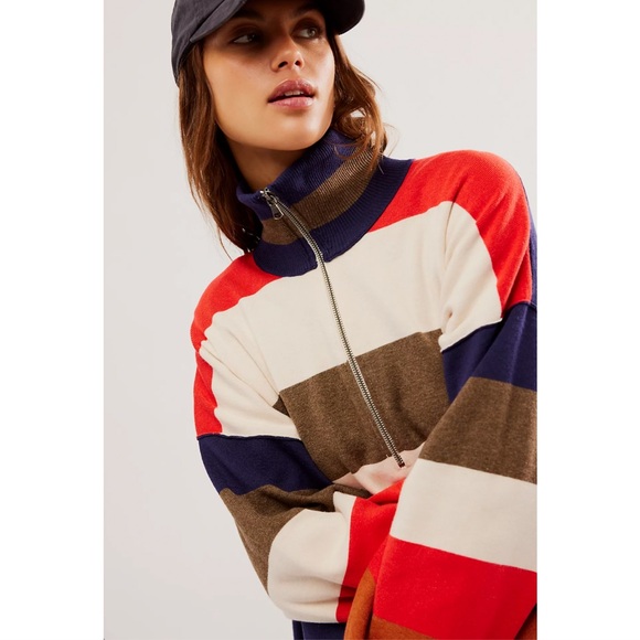 Free People Coastal Stripe Pullover - Picture 7 of 7
